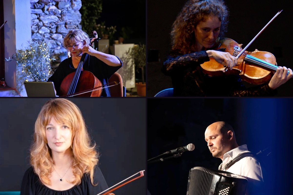 E Musicante invitent Jérémy Lohier — trio à cordes, accordéon et voix