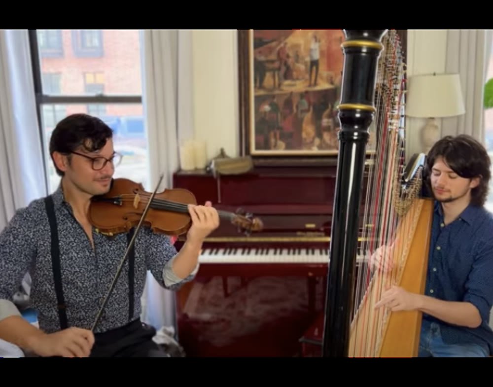Transatlantic Hot Club — violon et harpe en duo à New York